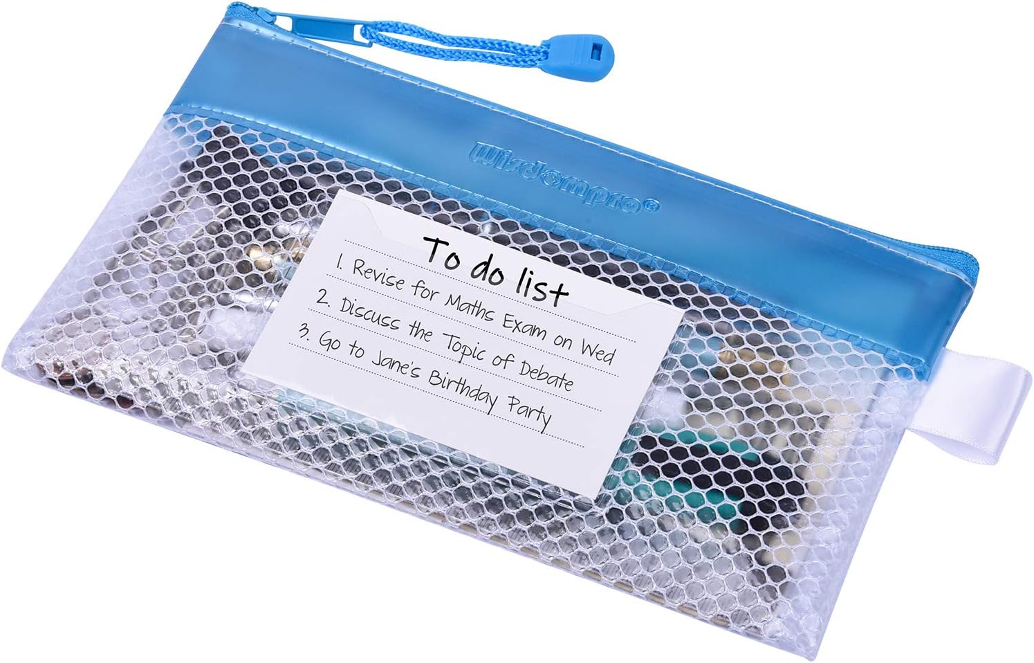 wisdompro Zipper Receipt Holder Folder, 3 Packs Receipt Pouch Bag - Image 5