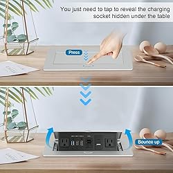 Table Pop Up Outlet, Desktop Pop Up Socket Center