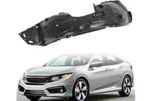 JMTAAT Front Left Fender Liner Inner Panel Compatible with 2016-2019 Honda Civic, Replacement for 74151TBAA00 HO1248158 Wheel Liner Splash Shield Guard Driver Side