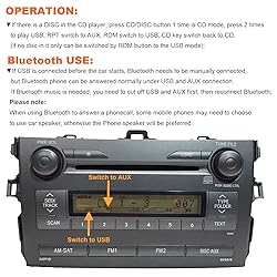 Yomikoo Bluetooth Car Kit, Car Audio USB AUX Input