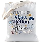 TSOTMO TV Show Merchandise Gift Star Hollow Tote Bag For TV Show Fans Luke's Diner Gift (WILL FOLLOW)