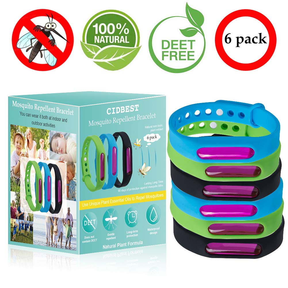 Aufmer leather individually wrapped mosquito repellent bracelet 12