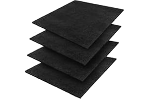 Hlimior 4 Pcs 22'' Oil Drain Splash Pad, Square No-Splatter Pad, Anti Splash Oil Change Mat for Car Changing Oil Transmission Drain Pan, Can be Cut to Size, Black
