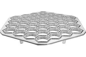 TOPPERFUN Russian Dumpling Maker Metal Ravioli Mold Pelmeni Press Reusable Kitchen Gadget for Homemade