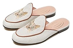 Journey West Women's Mules Flats with Embroidery
