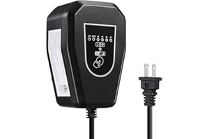 LEONLITE 60W Outdoor Low Voltage Landscape Transformer, 120V AC to 12V AC Transformer with Countdown Timer and Photocell Light Sensor, ETL Listed, IP65 Waterproof, for Outdoor Spotlight Pathway Light