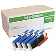 Inkjetcorner Compatible Ink Cartridge Replacement for CLI-251XL CLI-251 CLI-251C for use with MX922 iX6820 iP8720 MX722 MG5620 MG5520 MG6620 MG6420 MG7120 MG7520 MG6320 (Cyan, 4-Pack)