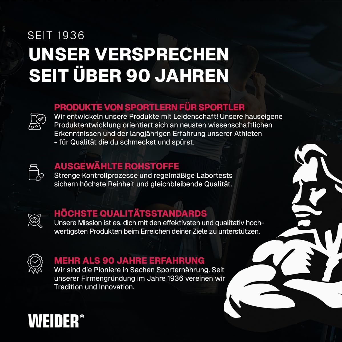 Weider - Protein 80 Plus - 4-Komponenten Protein Pulver - Hoher Proteingehalt mit 80% Eiweiß - Cremige Shakes mit Calcium & Vitamin B6 - 500g - Schoko 4