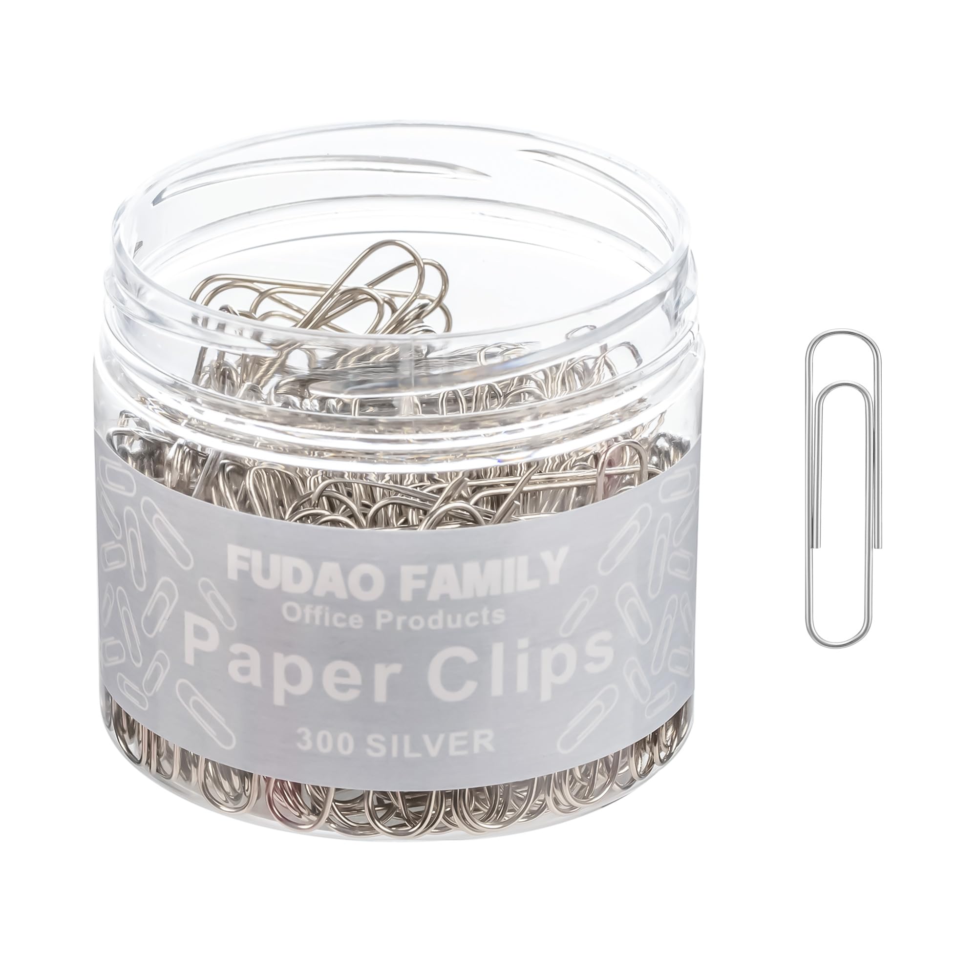 Small Paper Clips, 28mm Paper Clip, 300 pcs Paperclips (Small, Silver)