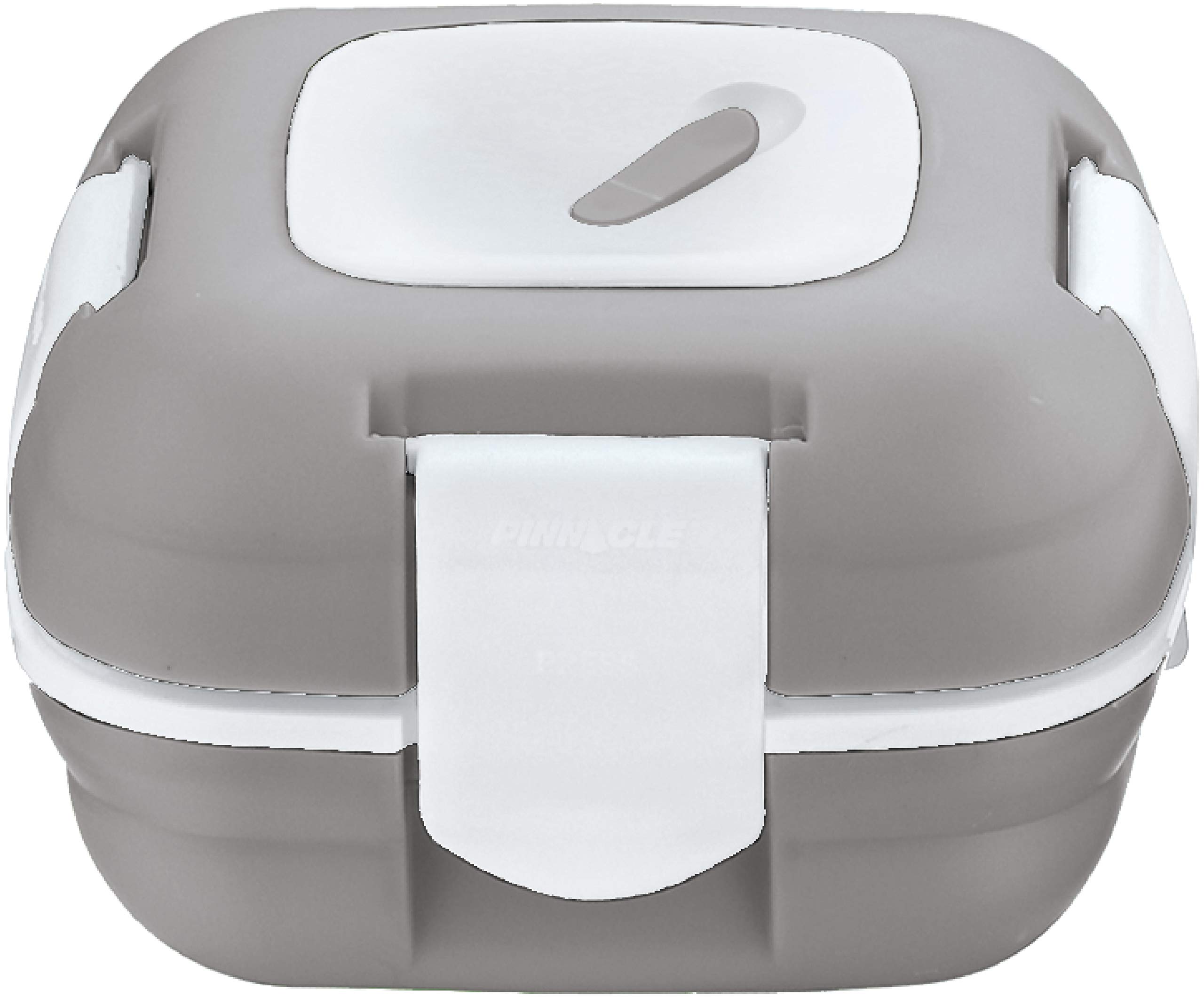 Lunch Box ~ Pinnacle Insulated Leak Proof Lunch Box for Adults and Kids - Thermal Lunch Container with New Heat Release Valve, 16 oz - Grey White — image 1