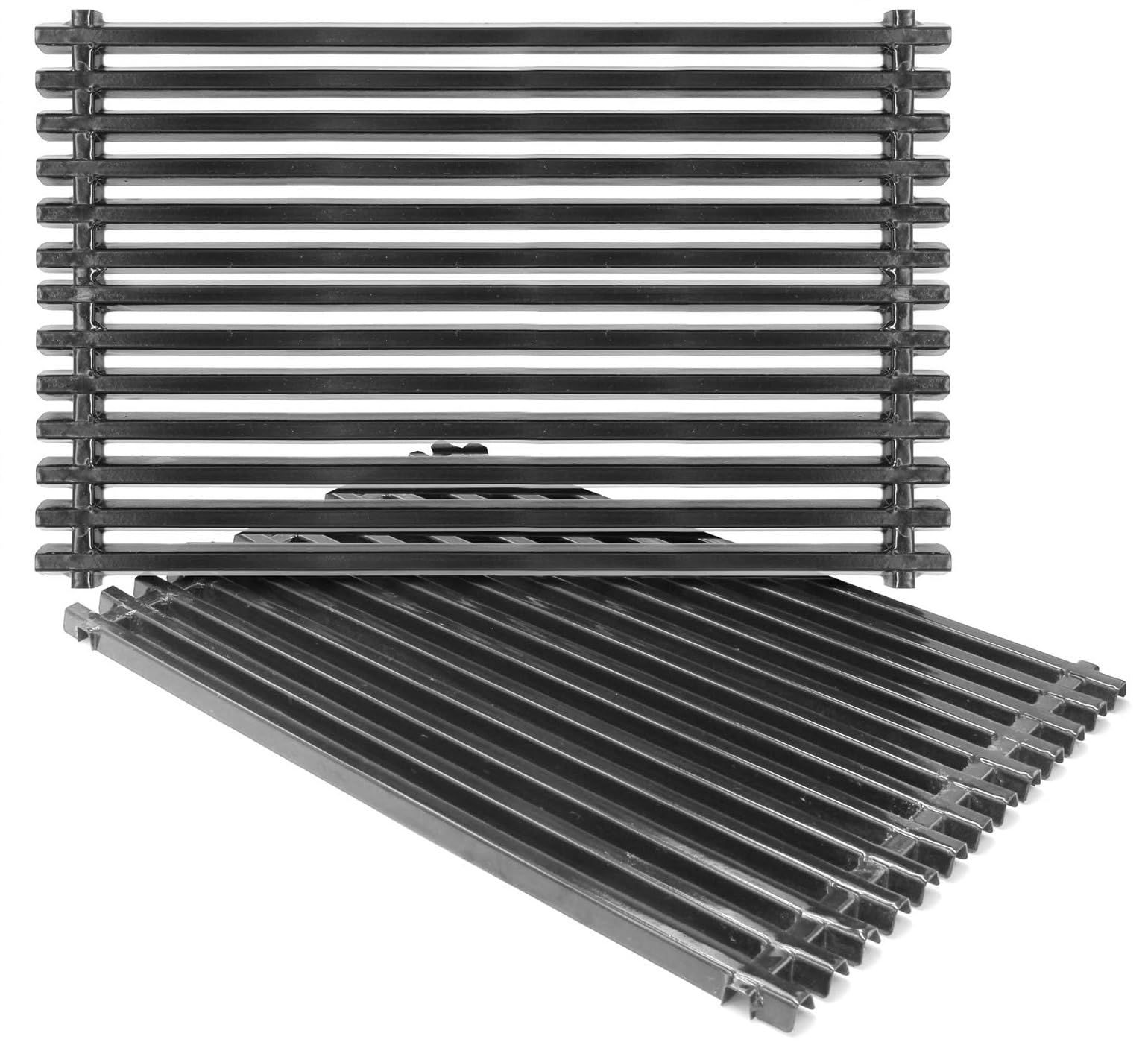 Photo 1 of BoyoTec 7525 17.4" x 11.8" Porcelain-Enameled Cooking Grates Replacement for Weber Spirit 300 Series, Spirit 700, Genesis Silver Gold B/C Grills
