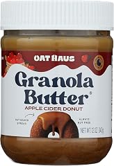 Oat Haus Apple Cider Donut Granola Butter | Peanut-free, Almond (Tree-Nut) Free, & School-Safe (Top 8 Allergen Free) | Cookie