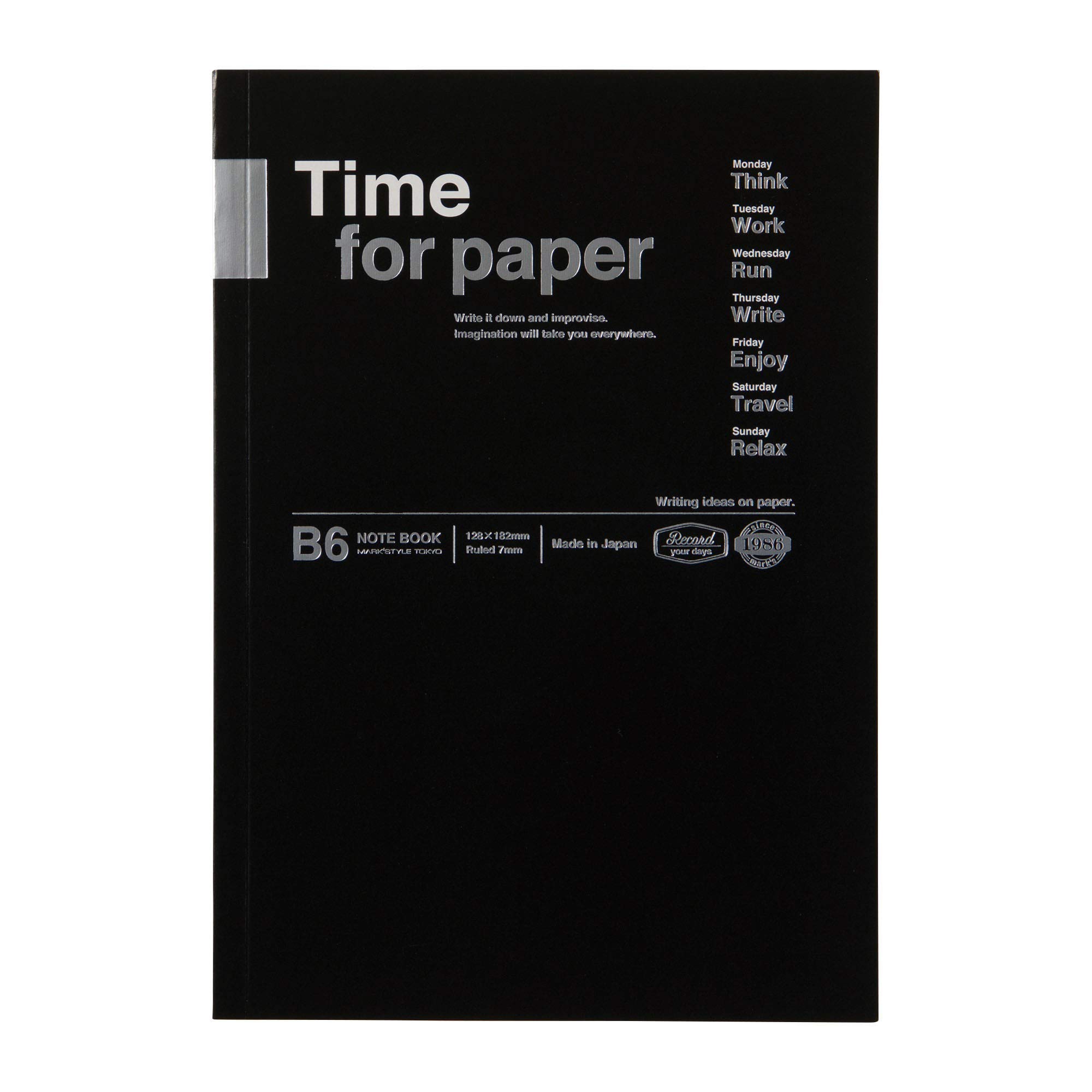 MARKS B6 Time Notebooks for Black Paper, pink