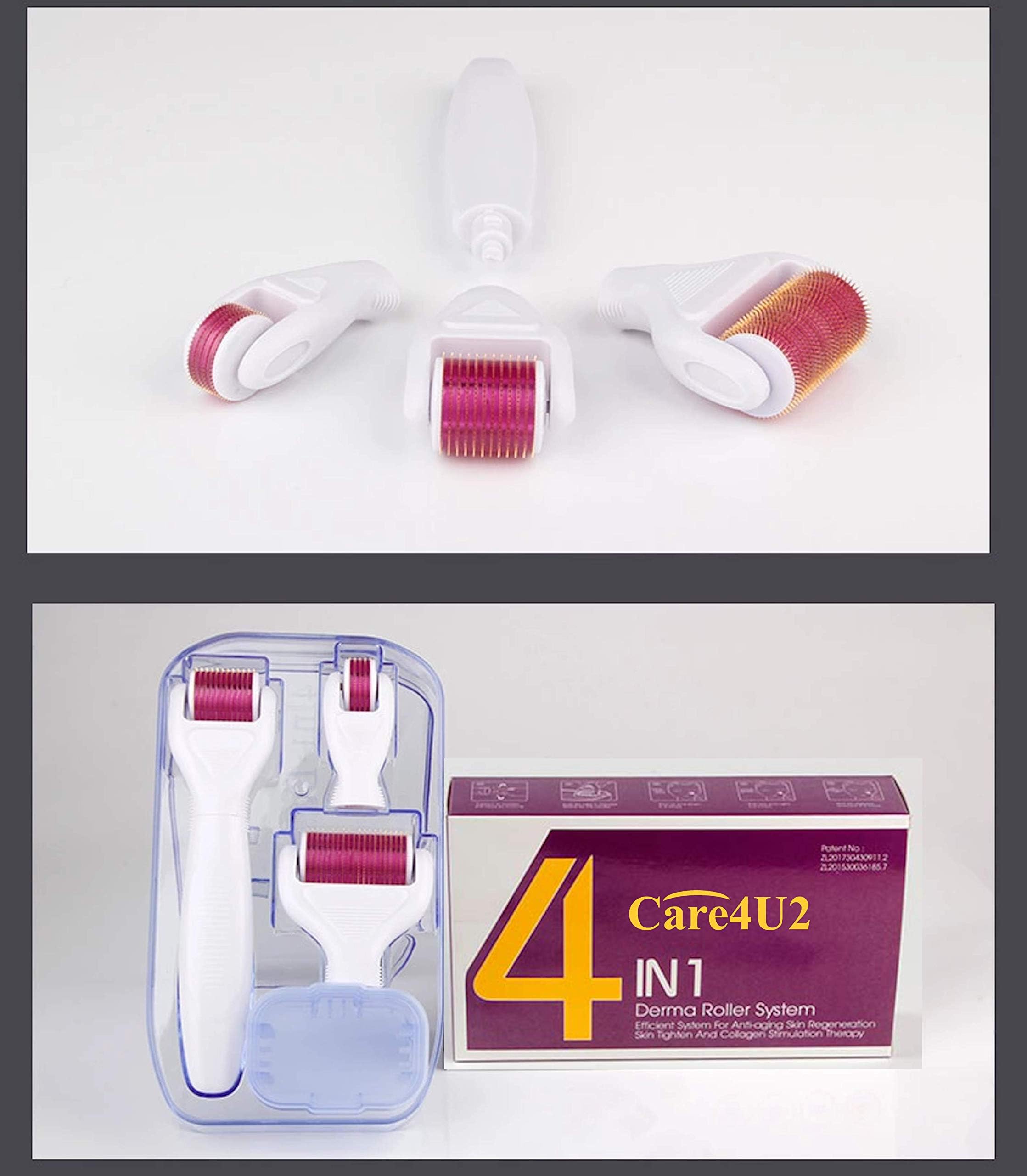 Black Friday Deal 4 in 1 Micro Needle Derma Roller Skin Care Sets