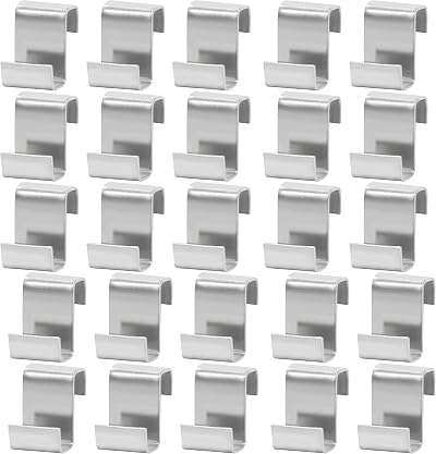 Zayin 25 Stainless Steel Z Clips for Greenhouse Glass Panes