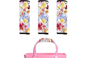 ZYTONGMAO Luggage Handle Wraps 3Pcs – Neoprene Bag Handle Wrap Bogg, Luggage Identifiers for Suitcases Easy Identification, Stylish & Comfy Suitcase Handle Replacement Travel Accessories for Airport & BeachY11