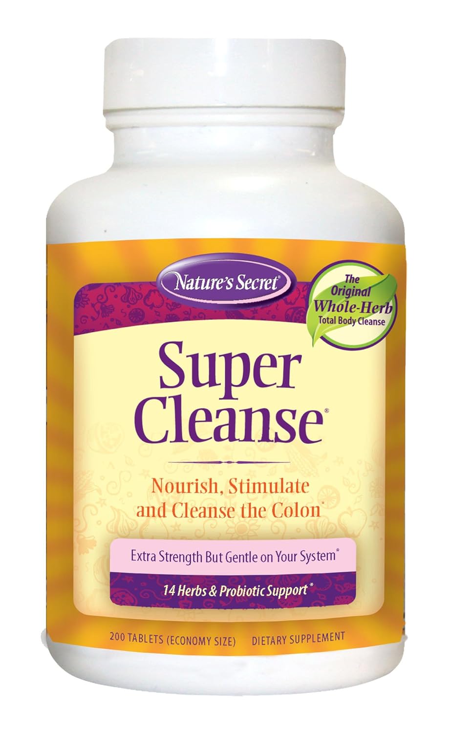 Nature's Secret Super Cleanse Herbal Supplement Tablets