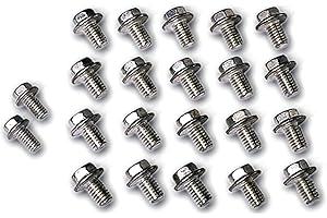 Moroso 38550 Oil Pan Bolt, Fits Small Block Chevy/ 90 Degree V6 and Olds V8.