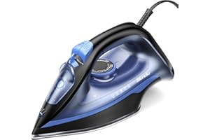SUNDU Steamer Travel Steamer, Steam Iron for Clothes, 2-in-1 Travel Iron,15s Quick Heating with LED Display, Blue-9884572