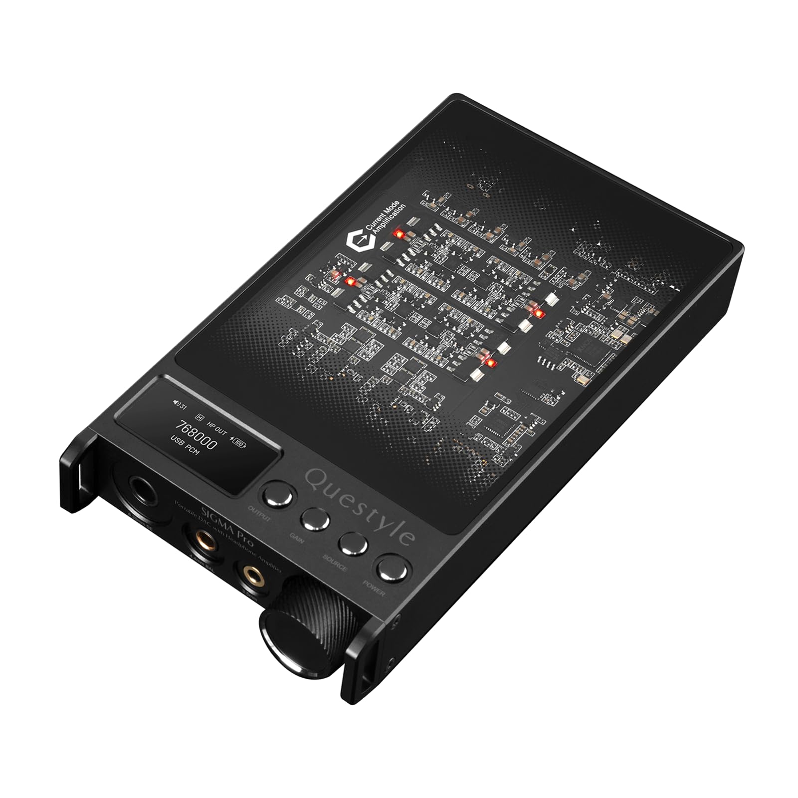 Photo 1 of SIGMA Pro Bluetooth 5.4 MFi Certified Portable DAC with Headphone Amplifier USB DAC AMP with LDAC,aptX Lossless,PCM768/DSD512 6.35mm/4.4mm/3.5mm Output for for Smartphones/PC/ Home Audio(Black)