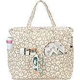 LEDAOU Large Beach Bag Women Waterproof Sandproof Zipper Beach Tote Pool Bag for Gym Grocery Travel with Wet Pocket | Waterproof, Sandproof, Zipper, Pool, Gym, Grocery