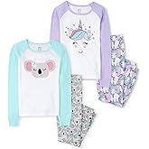 The Children's Place Girls' Long Sleeve Top and Pants Pajama Sets