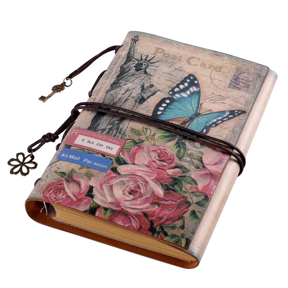ToiM Retro Soft PU Leather Cover LooseLeaf Journals