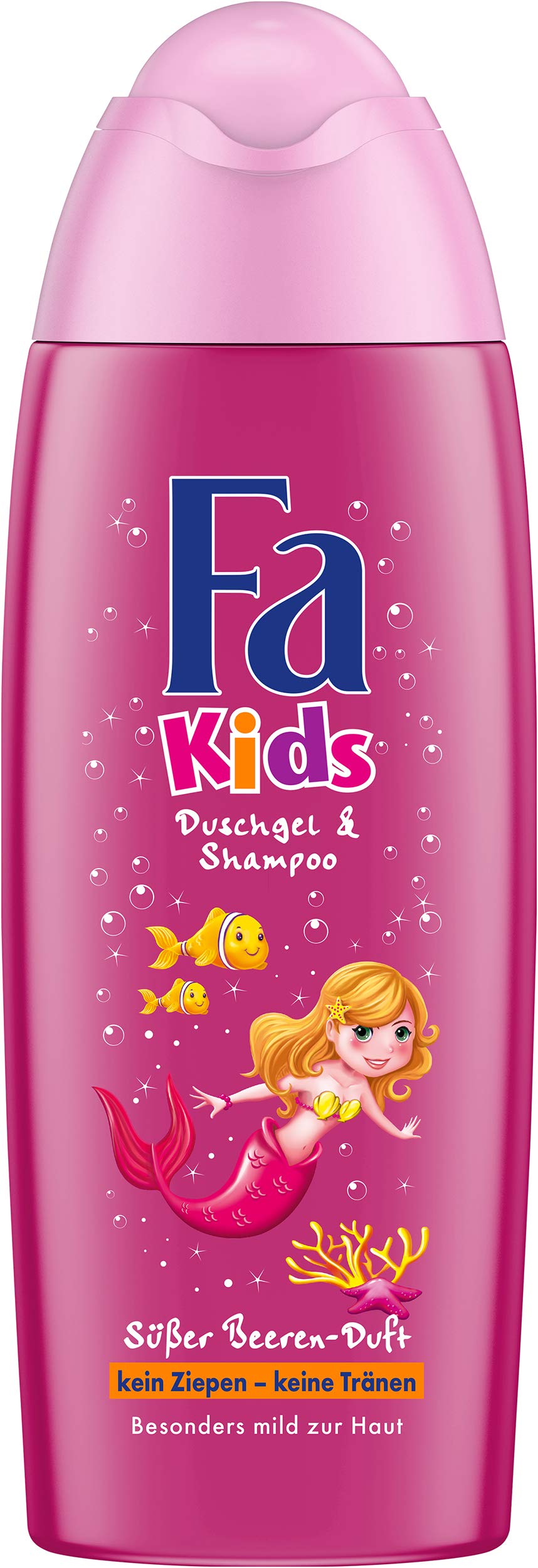 Fa kids shower gel and shampoo, mermaid, pack of 6 (6x 250 ml)