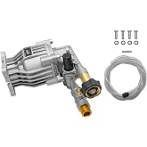 OEM Technologies 3300 PSI 2.4 GPM Horizontal Pressure Washer Pump Kit 90028 | Horizontal Axial Cam Replacement Pressure Washer Pump Kit, Gas Pressure Washers, 3/4" Shaft, Includes Hardware &amp; Siphon Tube