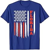 Florida USA Flag Patriotic Design for Men Women & Kids T-Shirt