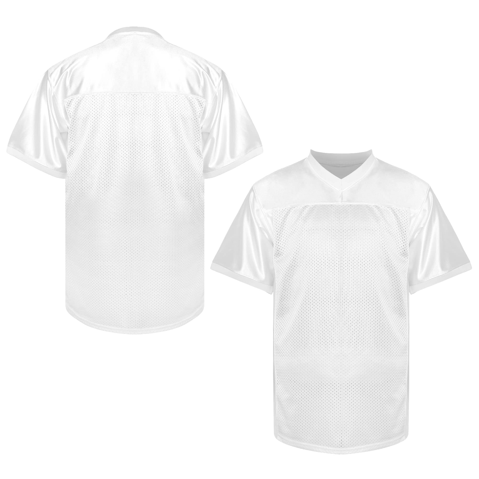 MESOSPERO Blank Football Jersey,Men's 90s Hip Hop