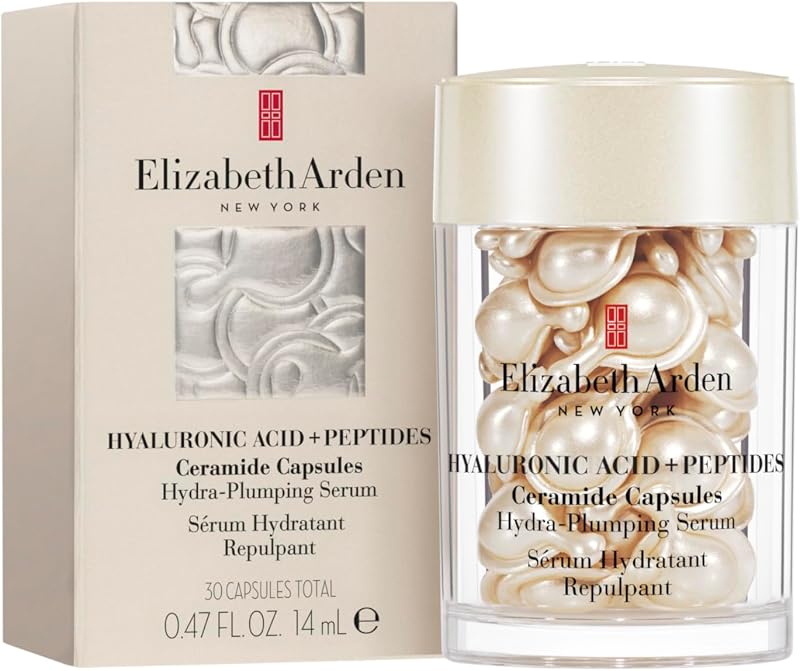 - Capsule di Acido Ialuronico + Peptidi Ceramide, Siero Idratante e Rimpolpante con HA a Misura Variabile, Formula Setosa e Leggera, Per Tutti i Tipi di Pelle, 30 Capsule