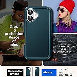 AICase for iPhone 16 Case with Glass