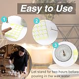 OWLKELA Candle Wick Stickers 240pcs Heat Resistant Double Sided with Tail view 3