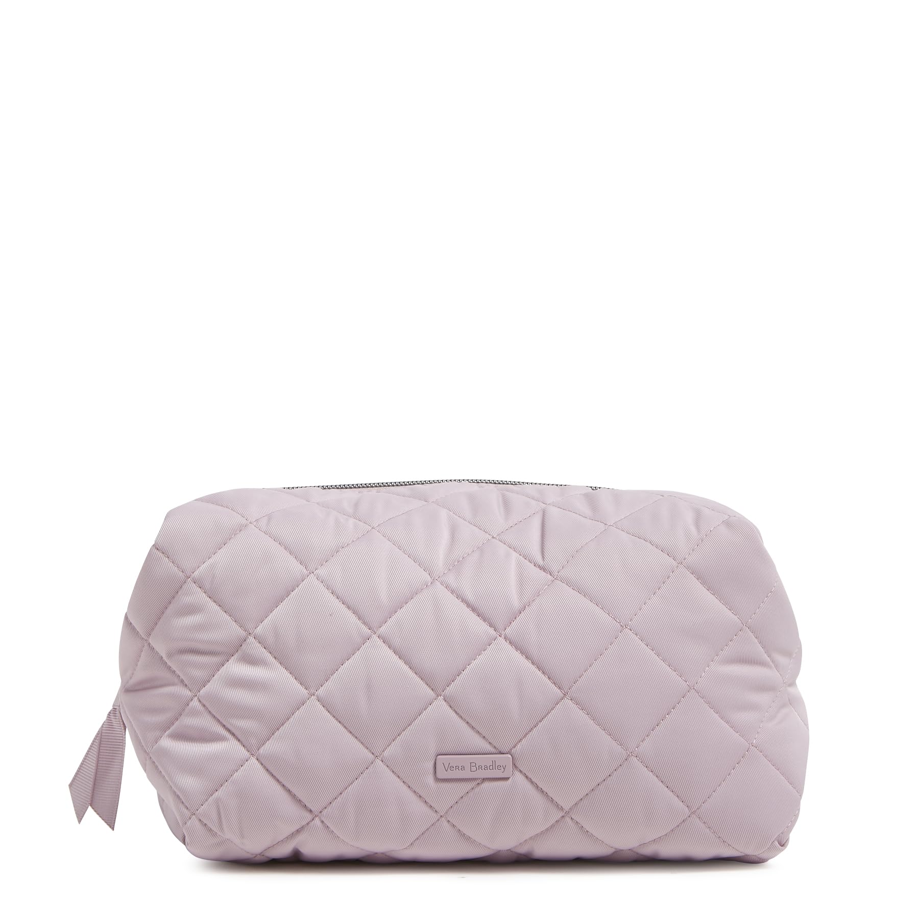 Vera Bradley Performance Twill Large Cosmetic Makeup Organizer Bag, Hydrangea Pink