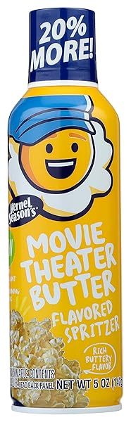 KERNEL SEASON`S MOVIE THEATER BUTTER FLAVORED SPRITZER (1-5 OUNCE CAN) PACKAGING VARIES
