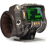 The Wand Company Pip-Boy 3000 Fallout 3 New Vegas die-cast Replica. FM Radio and Alarm, LCD Screen, with Memory Foam Cuff and Stand. Officially Licensed by Bethesda.