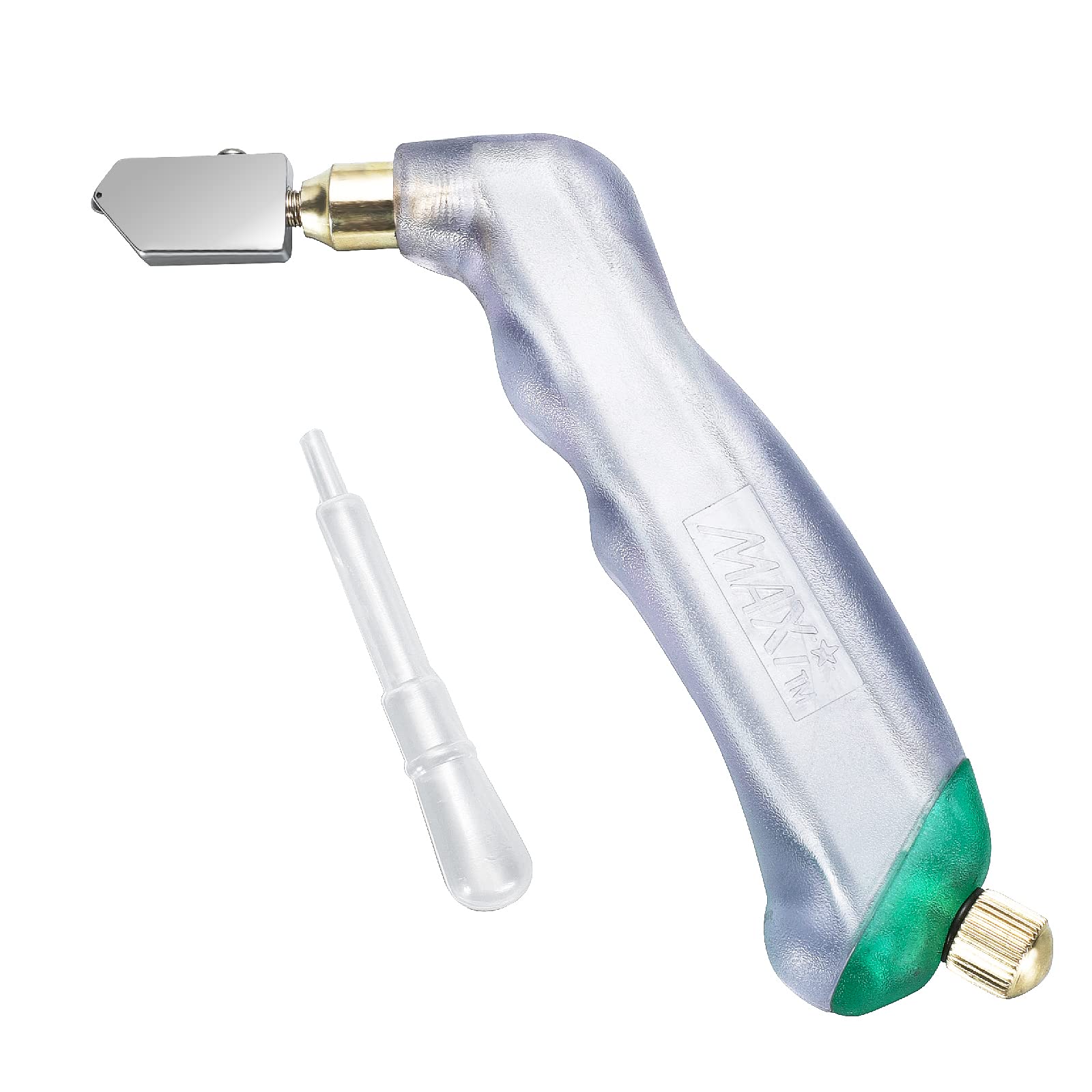 Photo 1 of ****FINAL SALE NOT RETURNS****NewShark Glass Cutter Pistol Grip (3mm-15mm), Ergonomic Grip Tungsten Carbide Glass Cutting Tool with Oil Reservoir, Perfect for Glass Cutting/Tiles/Mirror/Mosaic/Window
