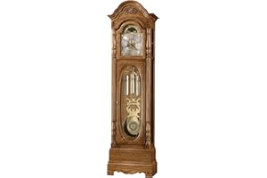 Howard Miller Soto Floor Clock II, Analog Display Automatic with Golden Finish with Triple-Chime Movement, Durable Grandfather Timepiece Home Decor Prefect for Bedroom & Living Room