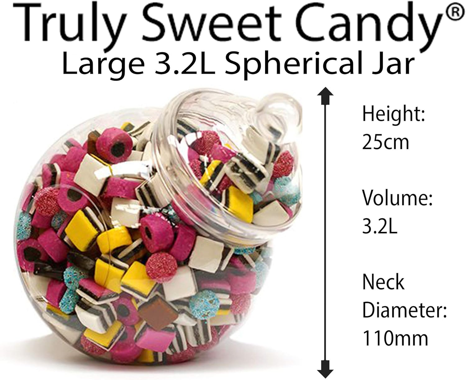 LARGE 10 MIXED Plastic Sweet Jars, 2 Tongs, 2 Scoops, 100 Bags - Image 4