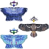 Creatoy Bird-Costume for Kids, Eagle-Wings Parrot Owl Hawk Dress Up Halloween Toddler Birthday Party Favors Toys Gifts