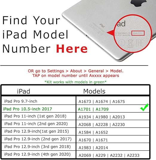 Amazon Com Repairpartsplus Ipad Pro 10 5 Screen Replacement Lcd Glass Digitizer Premium Kit White Computers Accessories