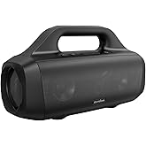 Soundcore Motion Boom Outdoor Speaker with Titanium Drivers, BassUp Technology, IPX7 Waterproof, 24H Playtime, Soundcore App, Built-in Handle, Portable Bluetooth Speaker for Outdoors (Renewed)