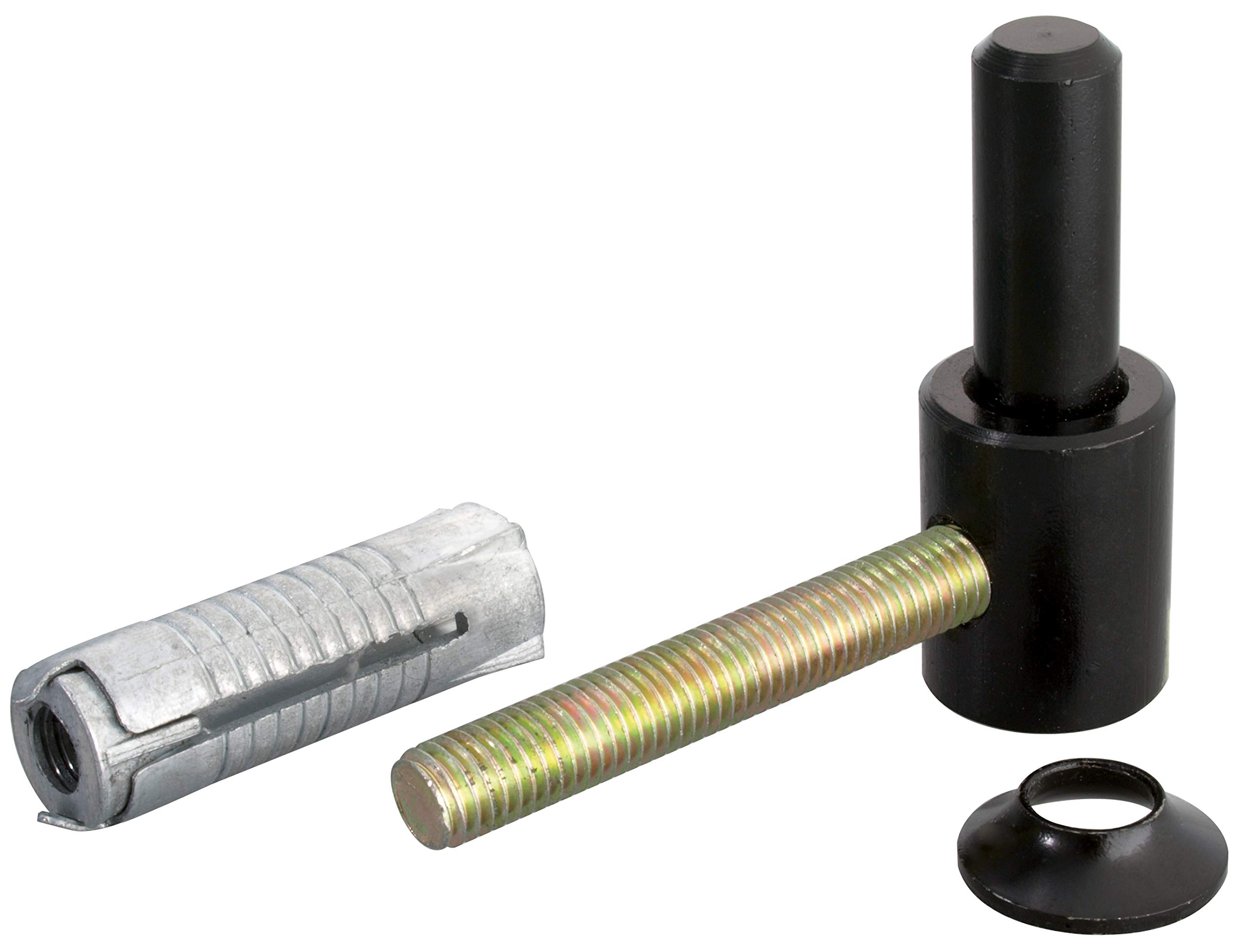 GAH-Alberts Screw-On Hinge Pin with Metric Thread Dorn 14 mm / 65 x 33 mm schwarzer Tauchlack