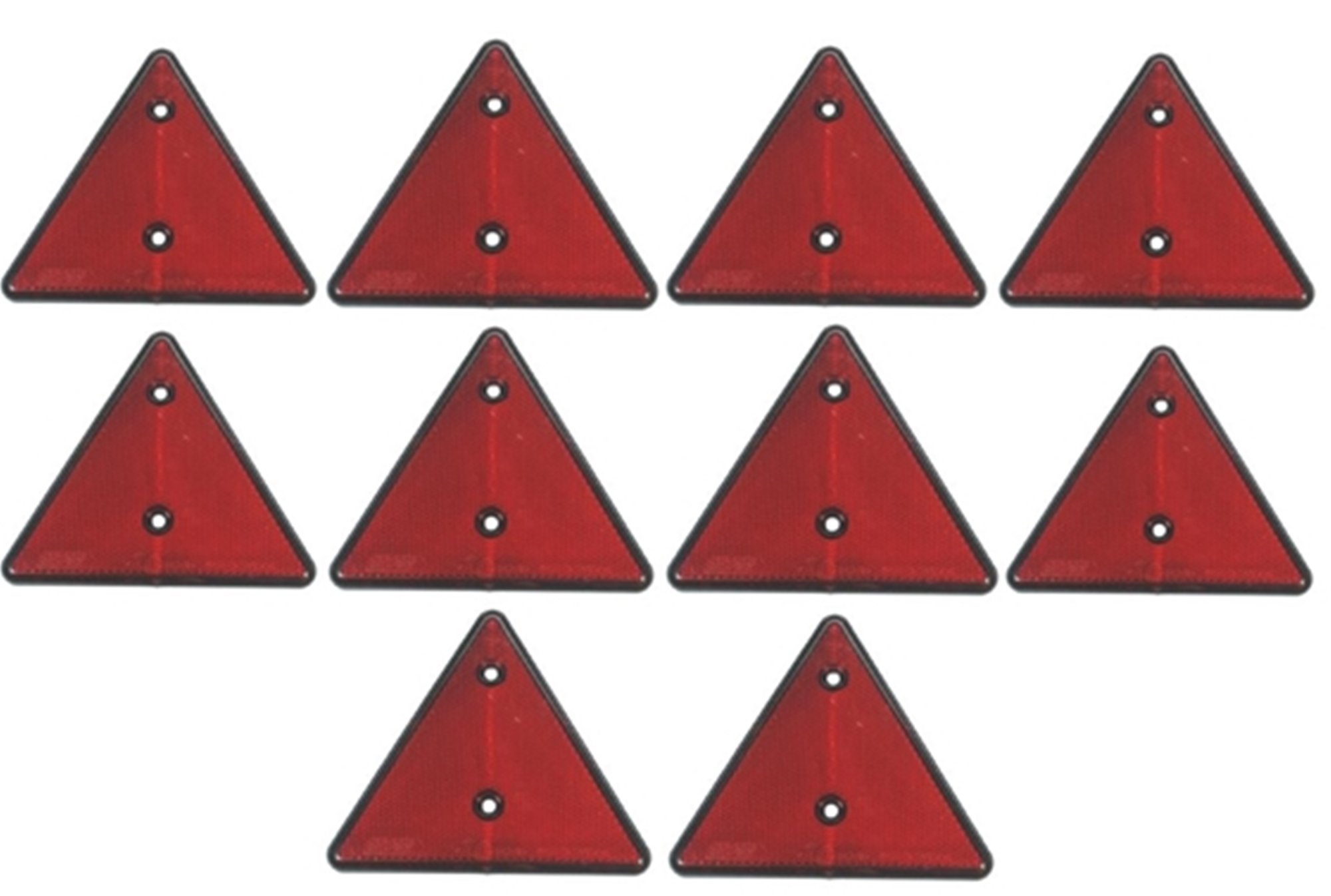 leisure MART Ten trailer caravan triangle red reflectors Pt no; LMX1878