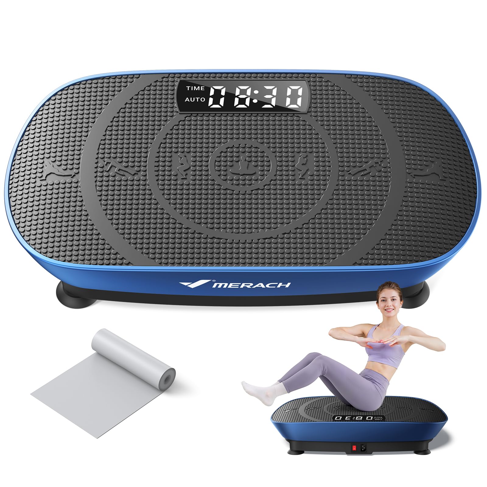 Merach CV30 Pro Curved Vibration Plate Exercise Machine, Powerful & Quiet