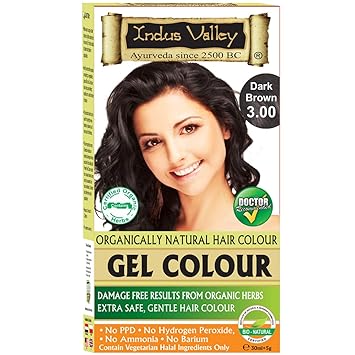 Indus Valley Herbal Natural Hair Colour (Dark Brown, 3.0, 35g)