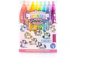SCENTCO Mechanical Smencils - Patented Gourmet Scented Mechanical Pencils, 8 Count, Medium Point (0.7mm) (Unicorn) - Smelly Cute Fun School Supplies for Kids
