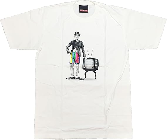 Amazon Co Jp チャップリン Tシャツ 半袖 喜劇王 伝説 海外 面白い 服 ファッション小物