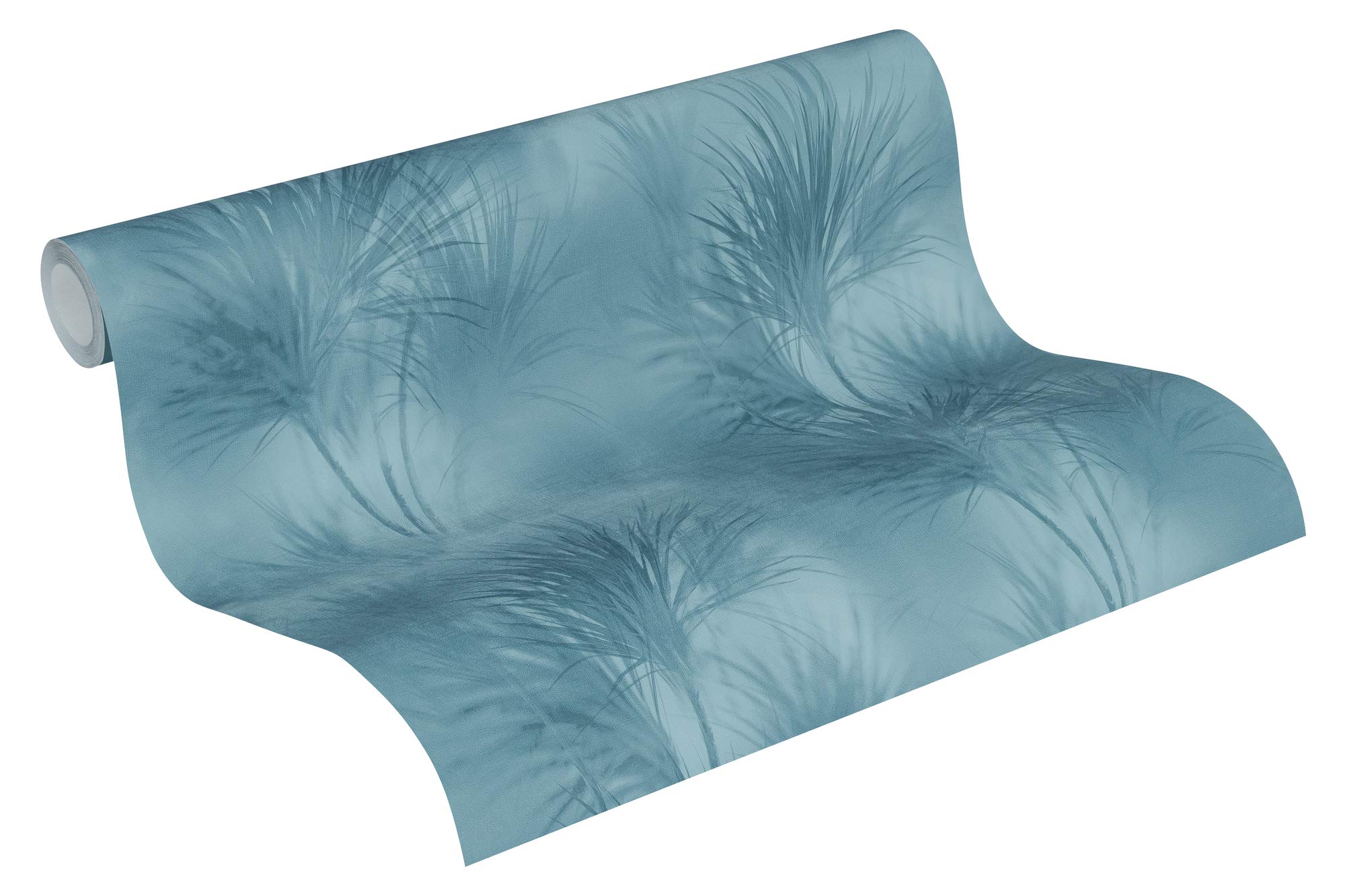 Jungle Wallpaper Exotic Life Non-Woven Wallpaper 10.05 m x 0.53 m Blue Made in Germany by Livingwalls 372754 37275-4